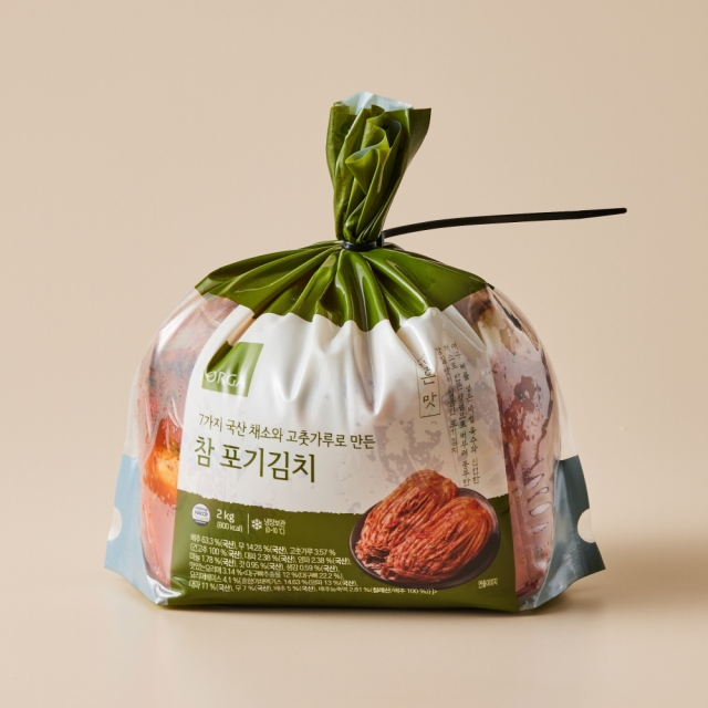 ORGA 7가지 국산 채소와 고춧가루로 만든 참 포기김치 (2kg)