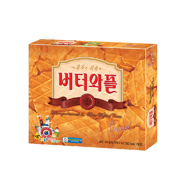 크라운 버터와플12입 316g