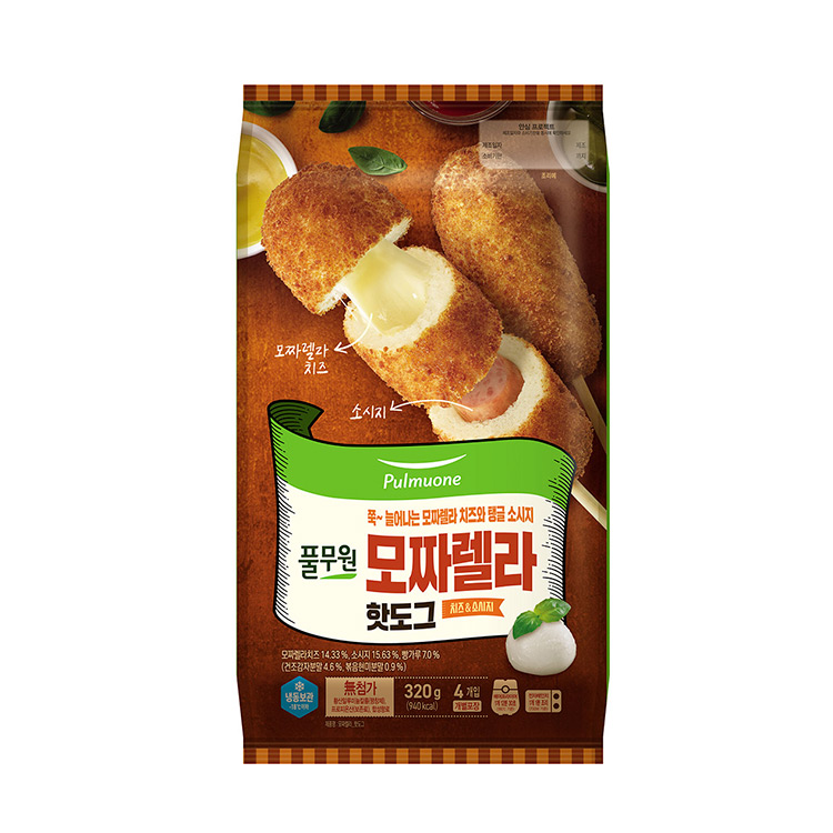 풀무원)모짜렐라핫도그4입 320g