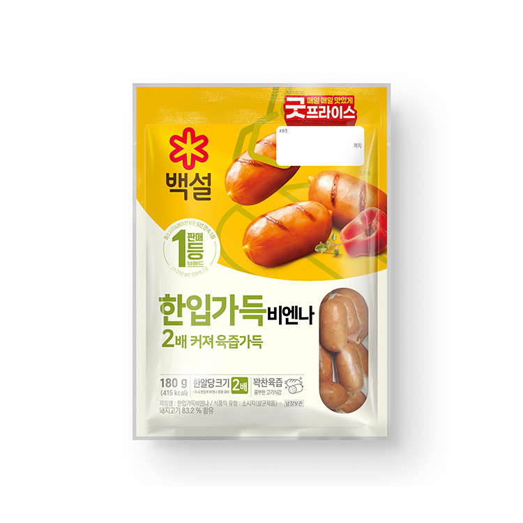 CJ)백설 한입가득 비엔나 180g