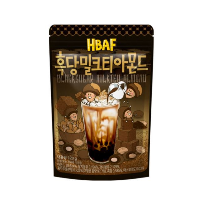 HBAF)흑당밀크티아몬드120g