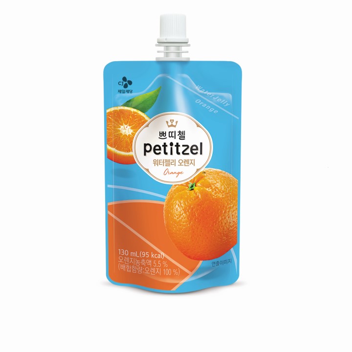 CJ 쁘띠첼 워터젤리 오렌지 130ml