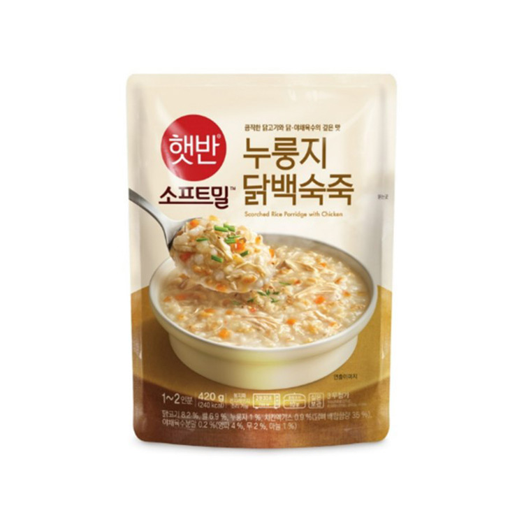 CJ)햇반 누룽지닭백숙죽 420g