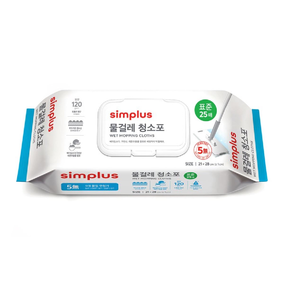 simplus 물걸레 청소포 표준형 25매