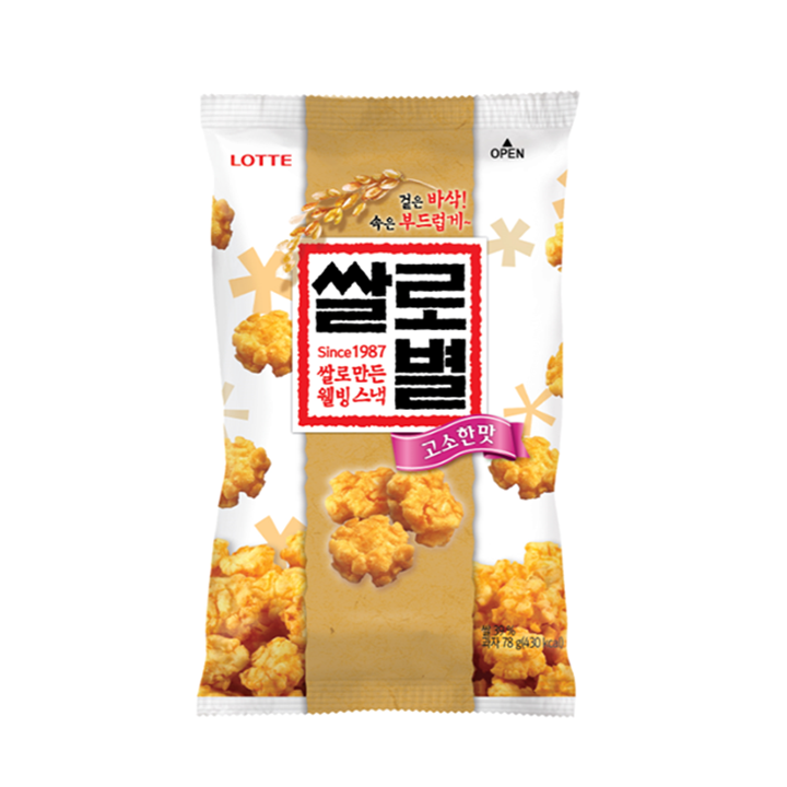 롯데 쌀로별 오리지널 156g