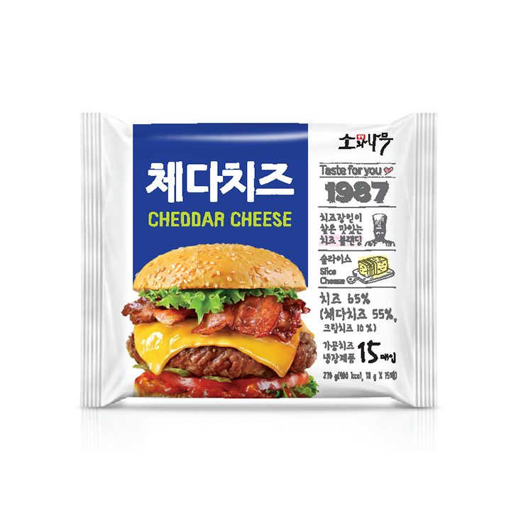 동원 체다 슬라이스 치즈 270g