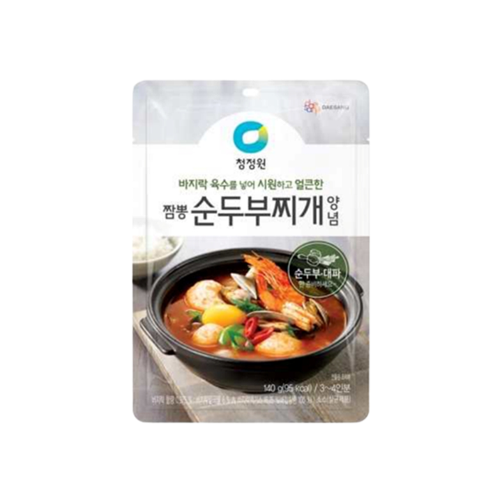 청정원 고메 순두부찌개양념 140g