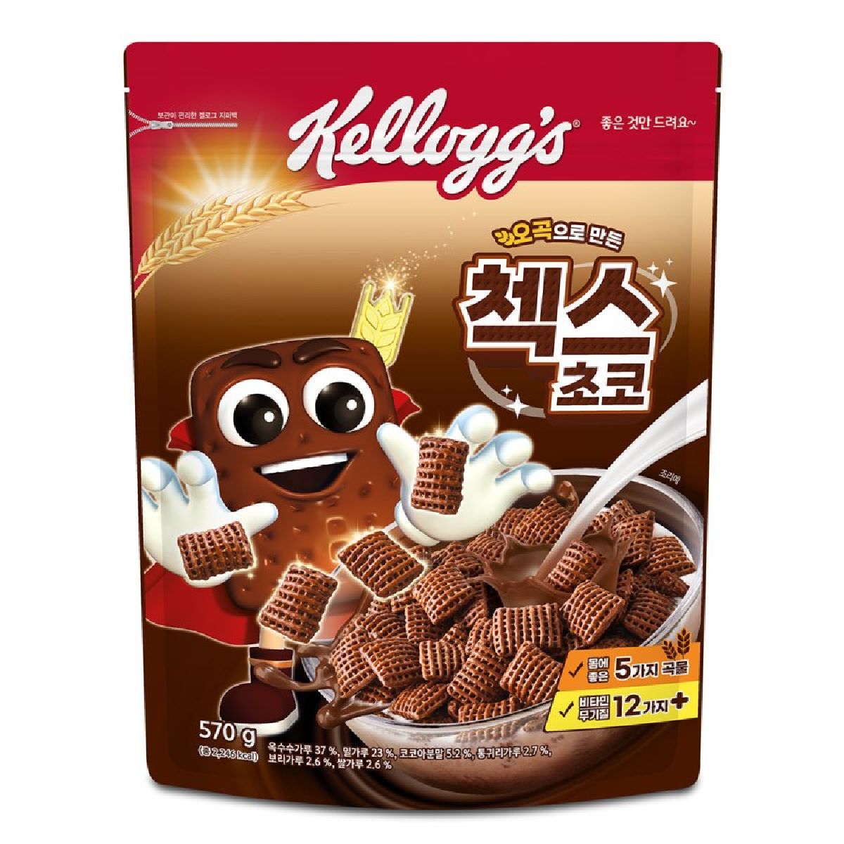 농심 켈로그 오곡 첵스 초코 570G