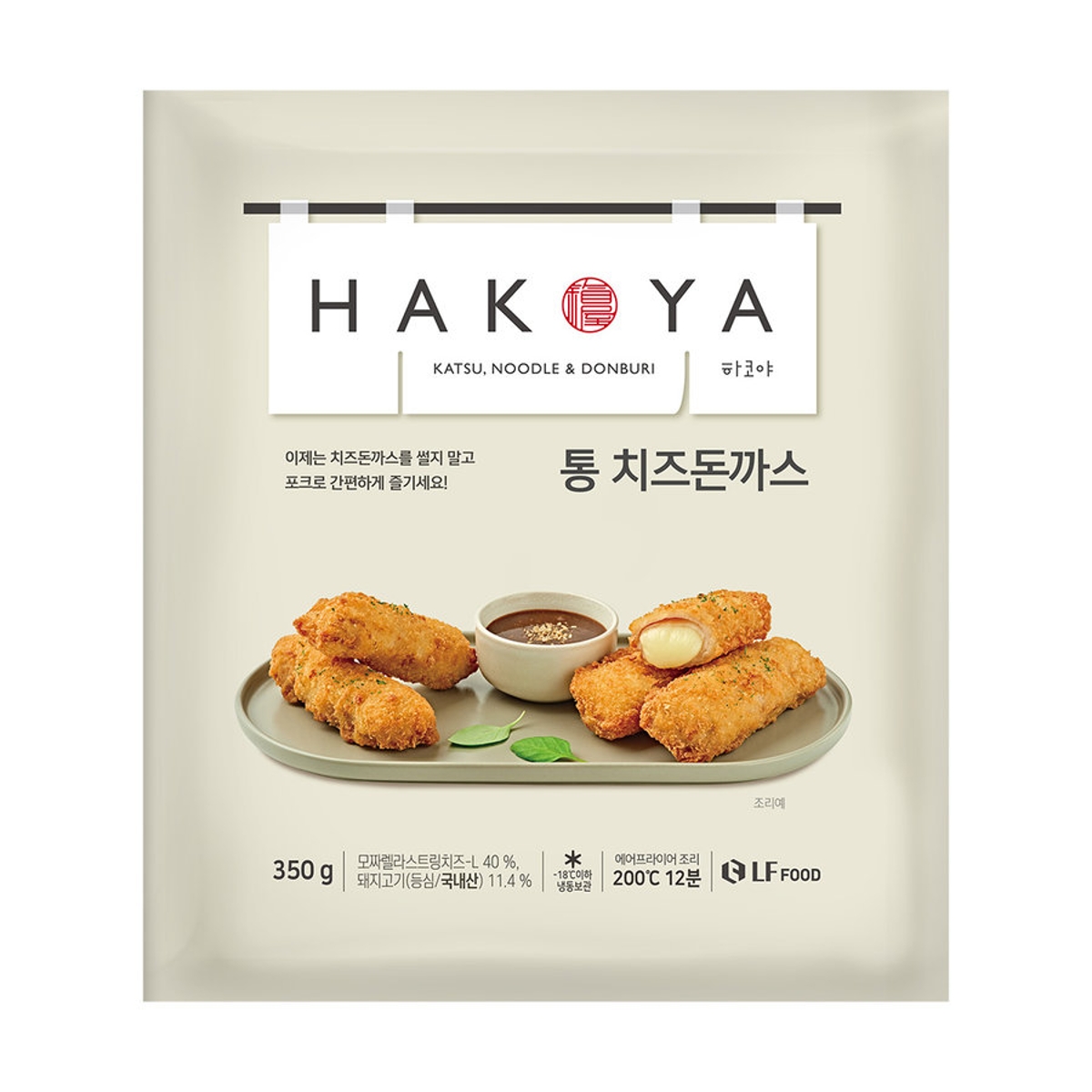 하코야 통 치즈 돈까스 350G