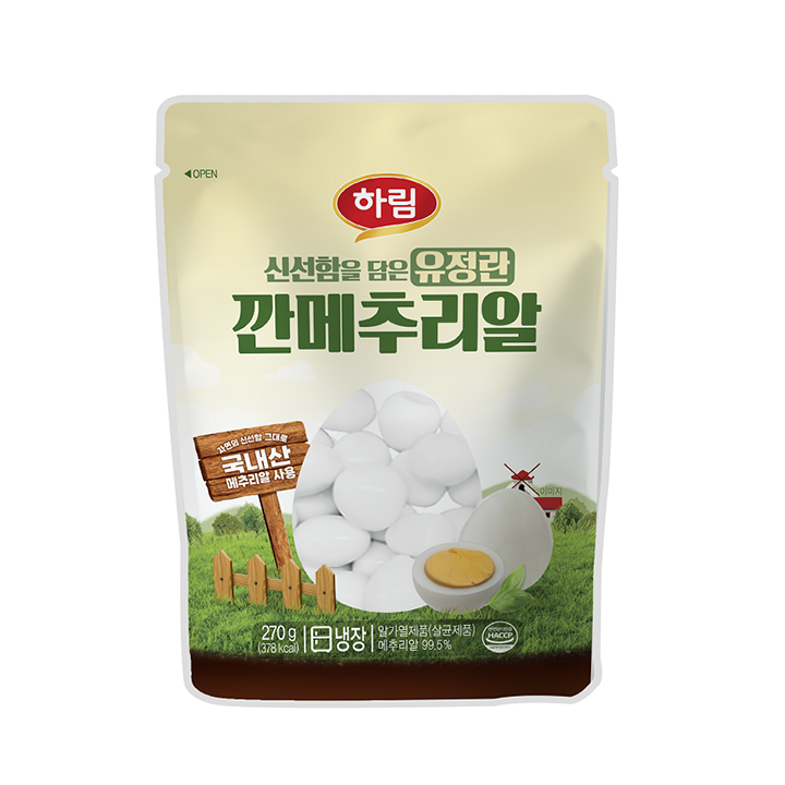 하림 유정란 깐메추리알(270g)