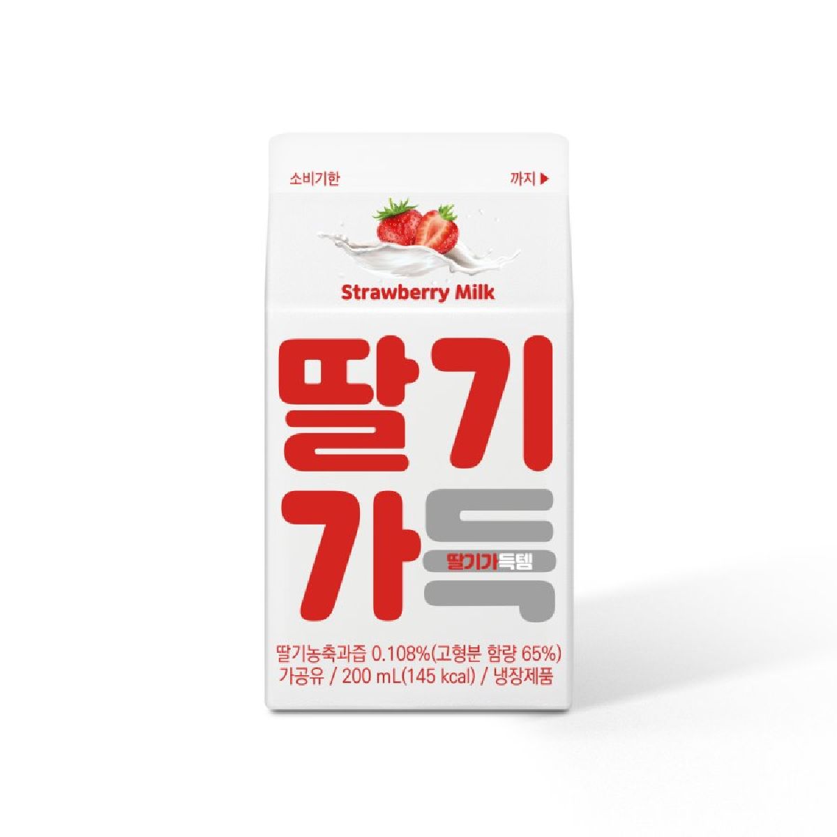 부산우유 딸기가득 200ML