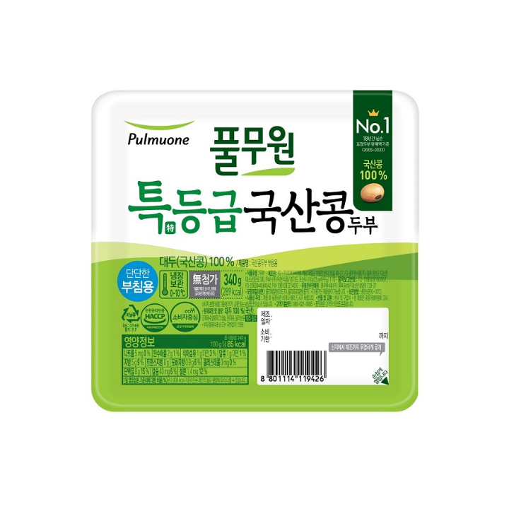 풀무원국산부침두부340g