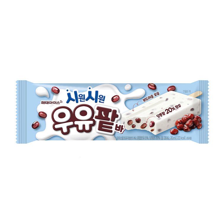 해태)시원시원우유팥바70ML