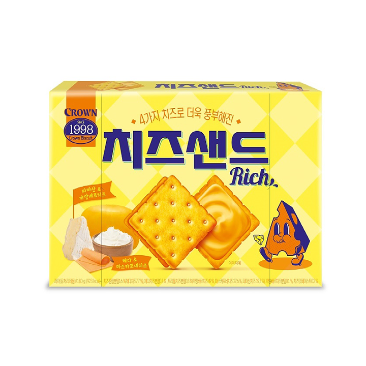 크라운 치즈샌드 Rich 180g