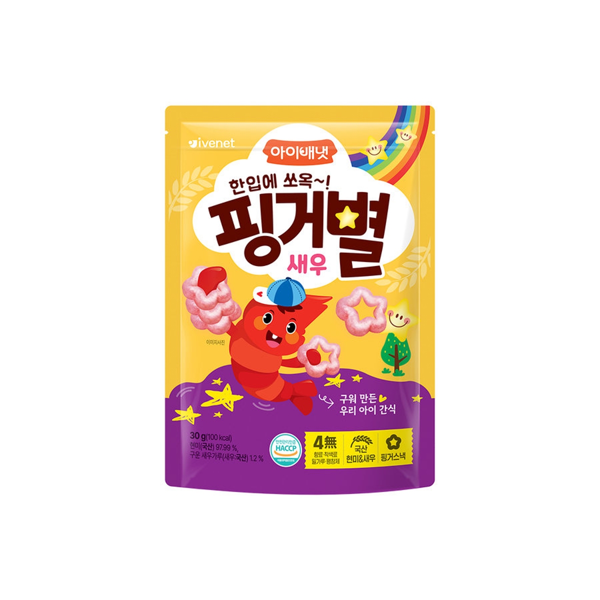 아이배냇 핑거별 새우 30G